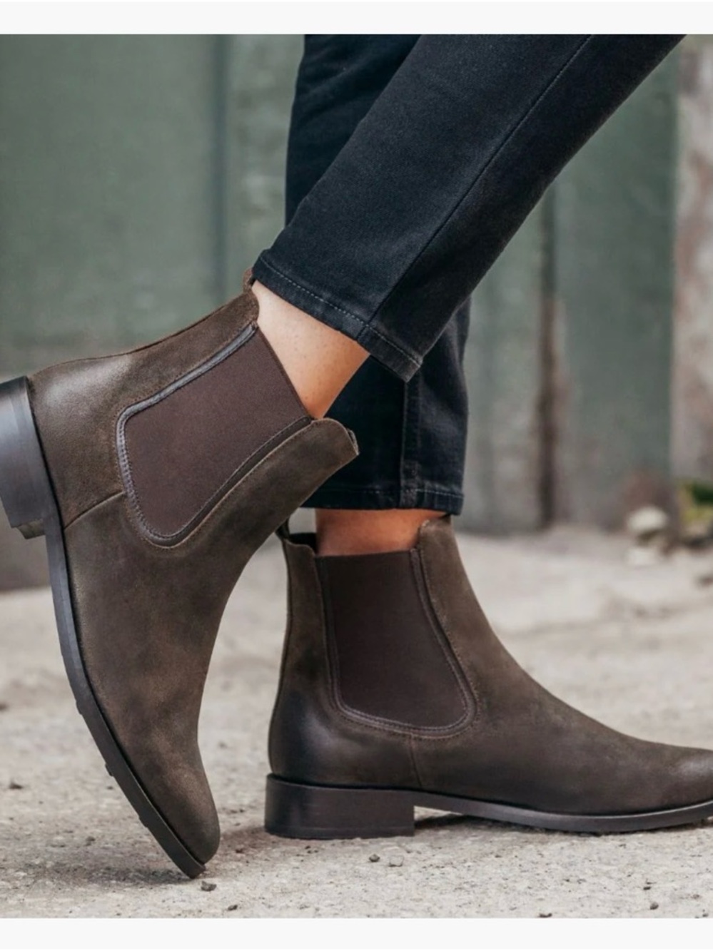 Thursday Boot Company Olive Suede the Dutchess Booties